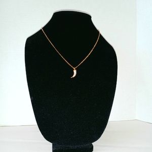 Ettika gold plated horn necklace